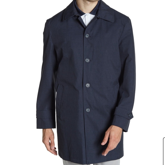 Tommy Hilfiger Mens Water-Resistant Trench Coat - Picture 2 of 14